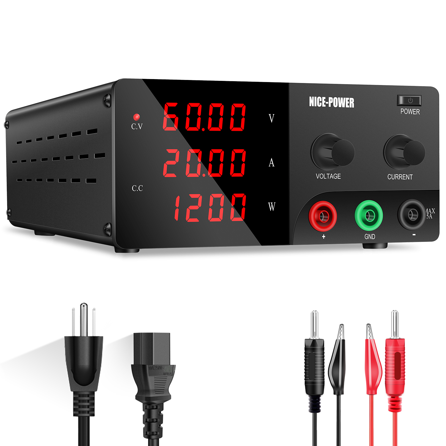 High Power 60V 20A Bench Power Supply - 30V 30A Lab Bench Stromquelle Stabilisierte